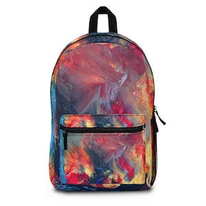 Vibrant Abstract Backpack, Colorful School Bag, Art-Inspired Backpack, Trendy Travel Bag, Unique Gift for Students, Artistic Daily [...]
