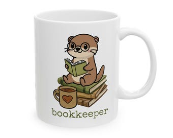 Otter Bookkeeper Coffee Mug