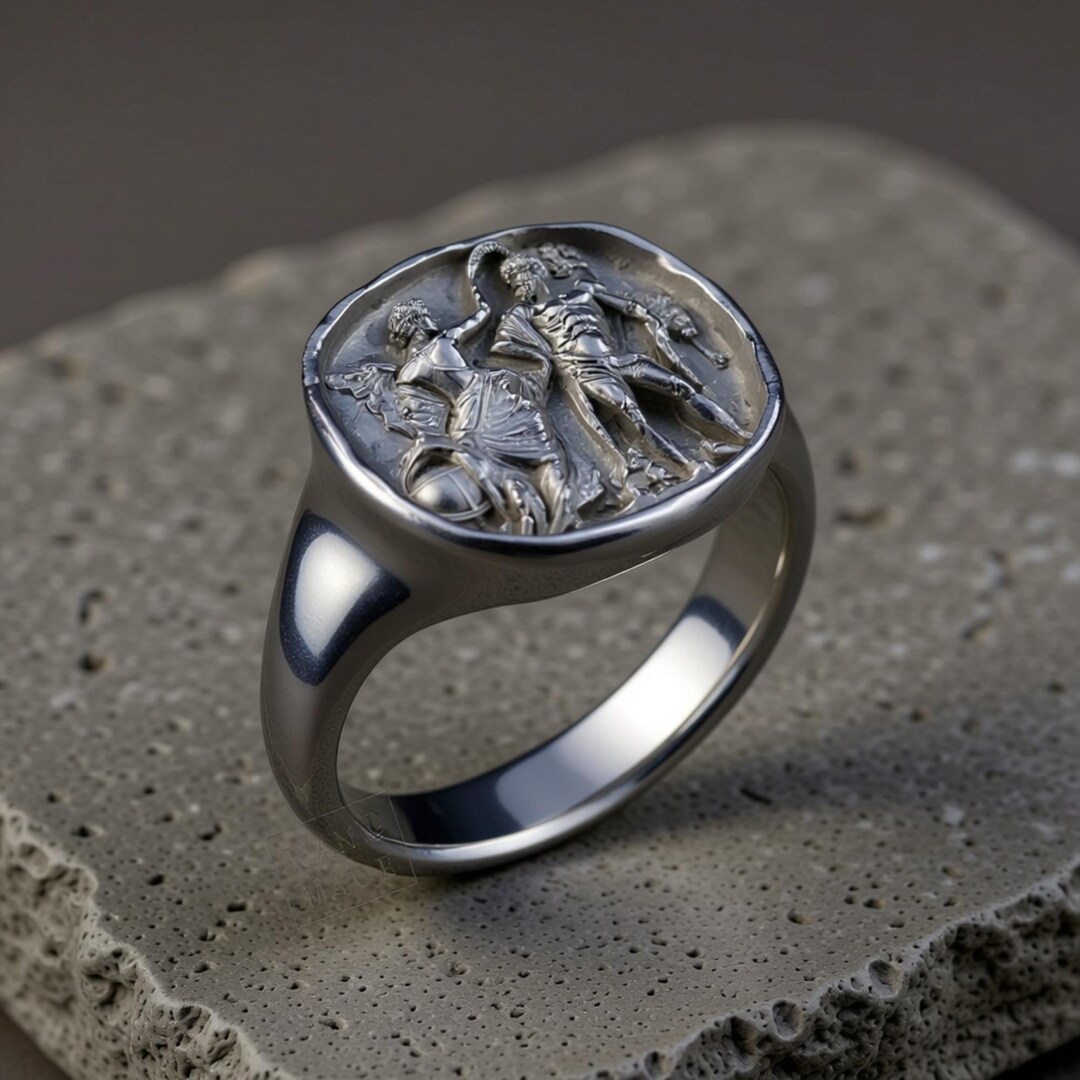 Mythology Rings Hercules Signet Ring: Greek Mythology Jewelry (sterling Silver) - Etsy