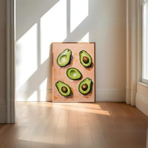 Avocado Print Avocado Kitchen Print Fruit Wall Art Fruit Poster Kitchen Wall Art Kitchen Decor Printable W Modern Art Prints