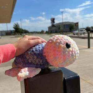Crochet Turtle Plush, Handmade Amigurumi Turtle Toy, Stuffed Sea Turtle Animal, Cute Kawaii Plushie, Ocean Animal Gift, Turtle Nursery Decor
