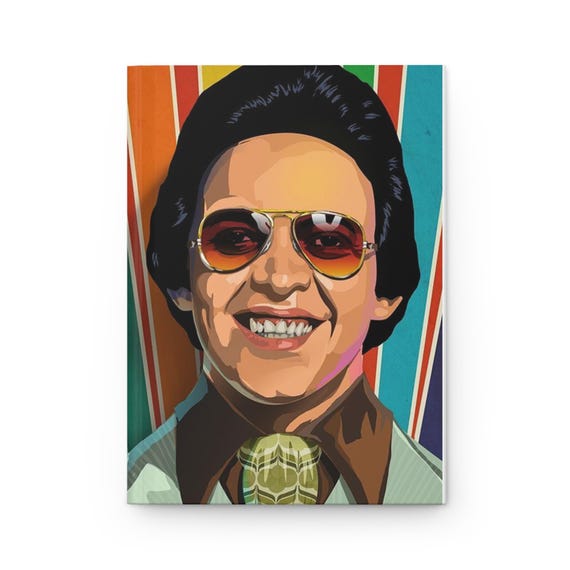 Retro Journal with 70s Vibe Hector Lavoe, Perfect Gift for Writers, Artists, & Students, Unique Notepad for School, Daily Thoughts, Memories