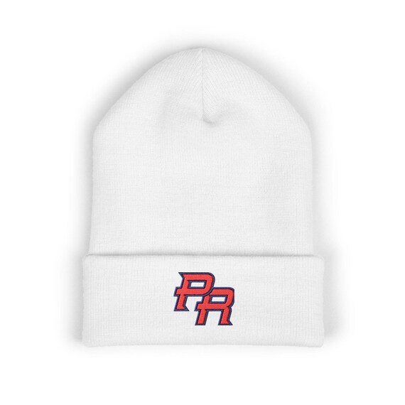 Embroidered Puerto Rican Baseball Team Beanie - Classic Cuffed Hat, Winter Headwear, Sports Fan Gift, Ethnic Pride Cap, Baseball Fan Apparel
