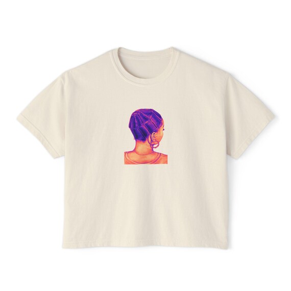 Artistic Women's Boxy Tee, Stylish Graphic Tee, Casual Everyday Top, Gift for Her, Summer Fashion Basic, Unique Women's Apparel