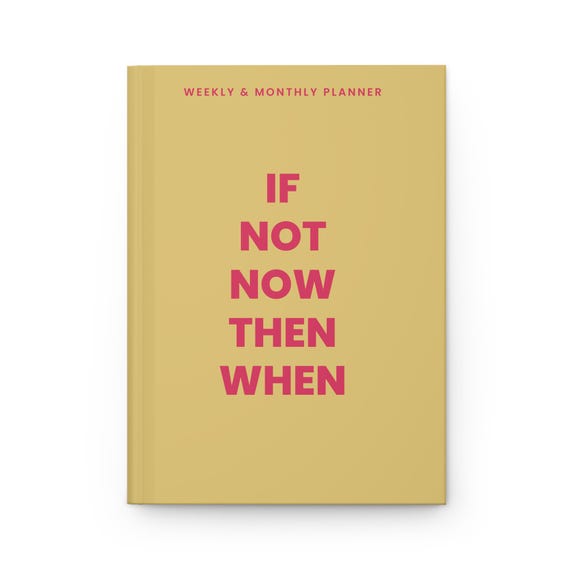 Inspirational Hardcover Journal for Goal-Setting | Weekly & Monthly Planner, Motivation, Self-Improvement, Gift Ideas
