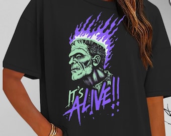 Chemise Frankenstein, T-shirt Frankenstein, T-shirt Halloween, Chemise film d'horreur, Chemise effrayante, Chemise monstre, Sweat Halloween, Cadeau gothique