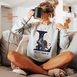 Leo Zodiac Shirt, Celestial Lion Astrology Comfort Colors Tee, Leo Shirt, July August Birthday Gift, Leo Horoscope Shirt, Leo Gift Ash Grey