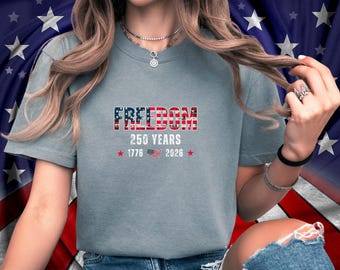 T-shirt America 250 ans, chemise drapeau américain 1776-2026, drapeau patriotique des États-Unis, 250e anniversaire, t-shirt graphique pour homme et femme