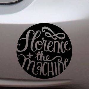 Florence + The Machine Circular Logo Rub-On Vinyl Die Cut Decal Bumper Sticker Car Laptop