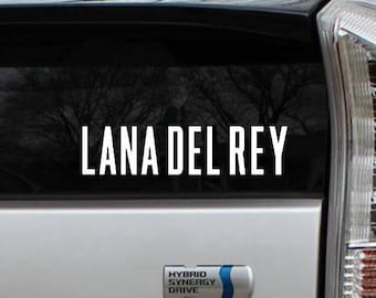 Lana Del Rey Rub-On Vinyl Die Cut Decal Bumper Sticker Car Laptop