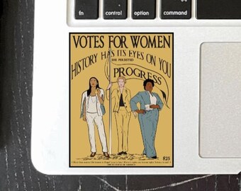 Progress Votes For Women Sticker AOC Elizabeth Warren Stacey Abrams
