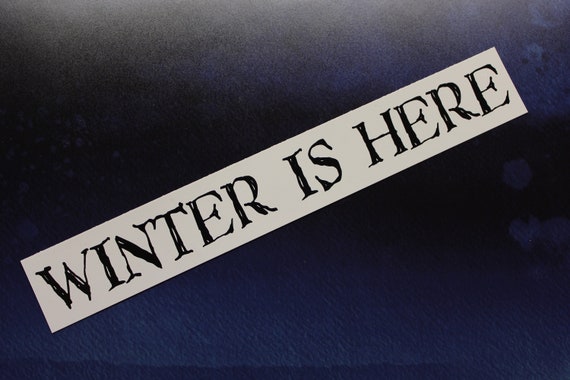 Juego Tronos Stark winter coming pegatina sticker aufkleber vinilo