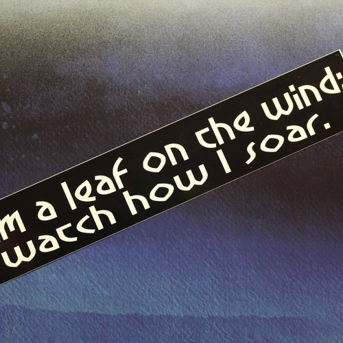 Firefly Serenity Vinyl Sticker: Leaf on the Wind