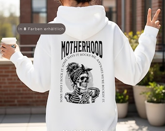 Felpa con cappuccio con stampa sul retro della maternità, regalo per la festa della mamma, felpa per la mamma, regalo per la maternità, maglione per la mamma, regalo per la mamma di un neonato, regalo di nascita, regalo per la festa della mamma