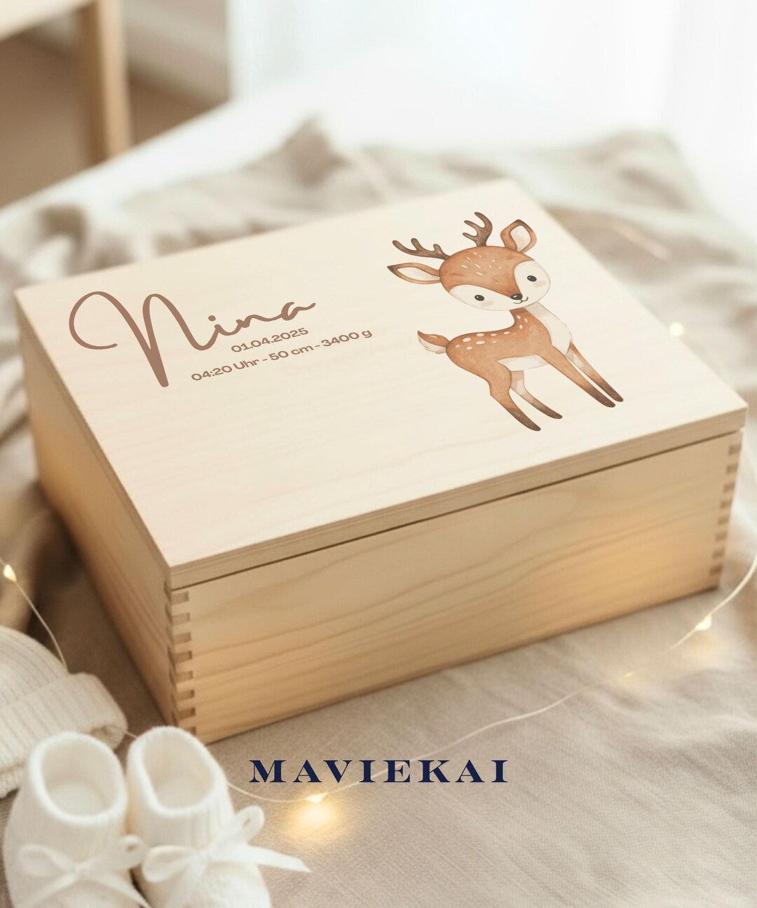 Personalized Baby Memory Box, Handmade Wooden Keepsake Boxes, Baptism ...