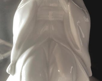 Oriental Maiden Vintage Arnart KPM Figurine White Porcelain