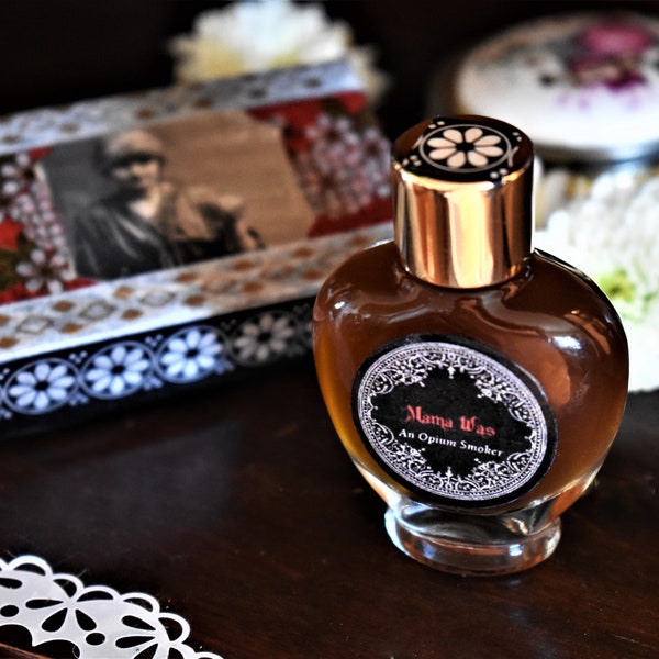 Mama Was an Opium Smoker - Artisan Perfume Mandarin, Cedarwood, Vanilla Bourbon, Spicy, Dark, Vegan perfume |\ Opium Den / unique gift