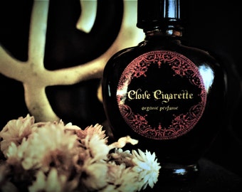 CLOVE CIGARETTE |\ Botanical Vegan Unisex Perfume /| Tobacco, Vanilla, Clove, Organic unique gift, Valentines day gift unique gift for mom