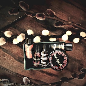 Oferta de tabaco: MINI Set de 4 / Bono: Tabaco de clavo de olor, vainilla y rosa, pipa de cereza, cigarrillo de clavo de olor, Tambaku / Artesanal / Vegano / Cruelty-Free
