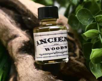 ANCIENT WOODS - Artisan Men's Natural Cologne | Amber, Vanilla, Woods / nerdy and unique | Woodsy Cologne