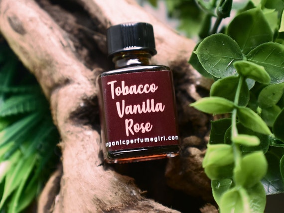 TOBACCO VANILLA ROSE Artisan Botanical Perfume / Natural Perfume /  Wildcrafted Roses / Vegan and Cruelty Free valentine's for Her/him 