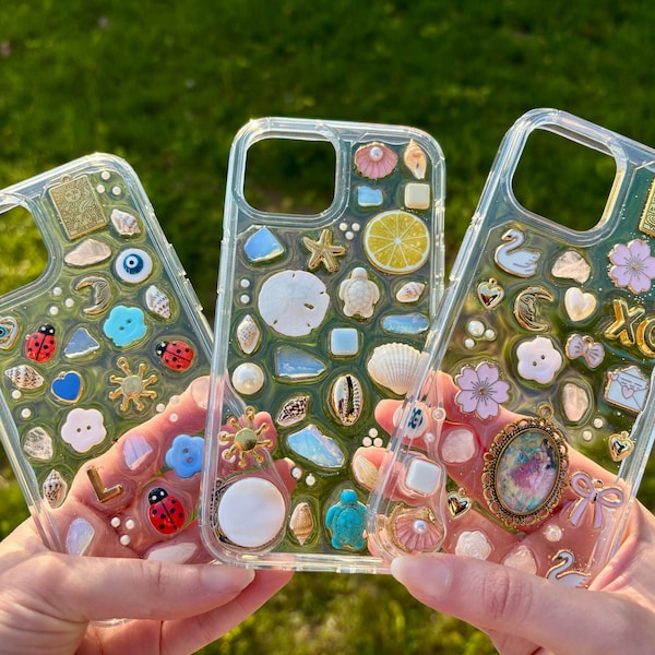 Custom Charm Resin Phone Case – Case + Screen Protector