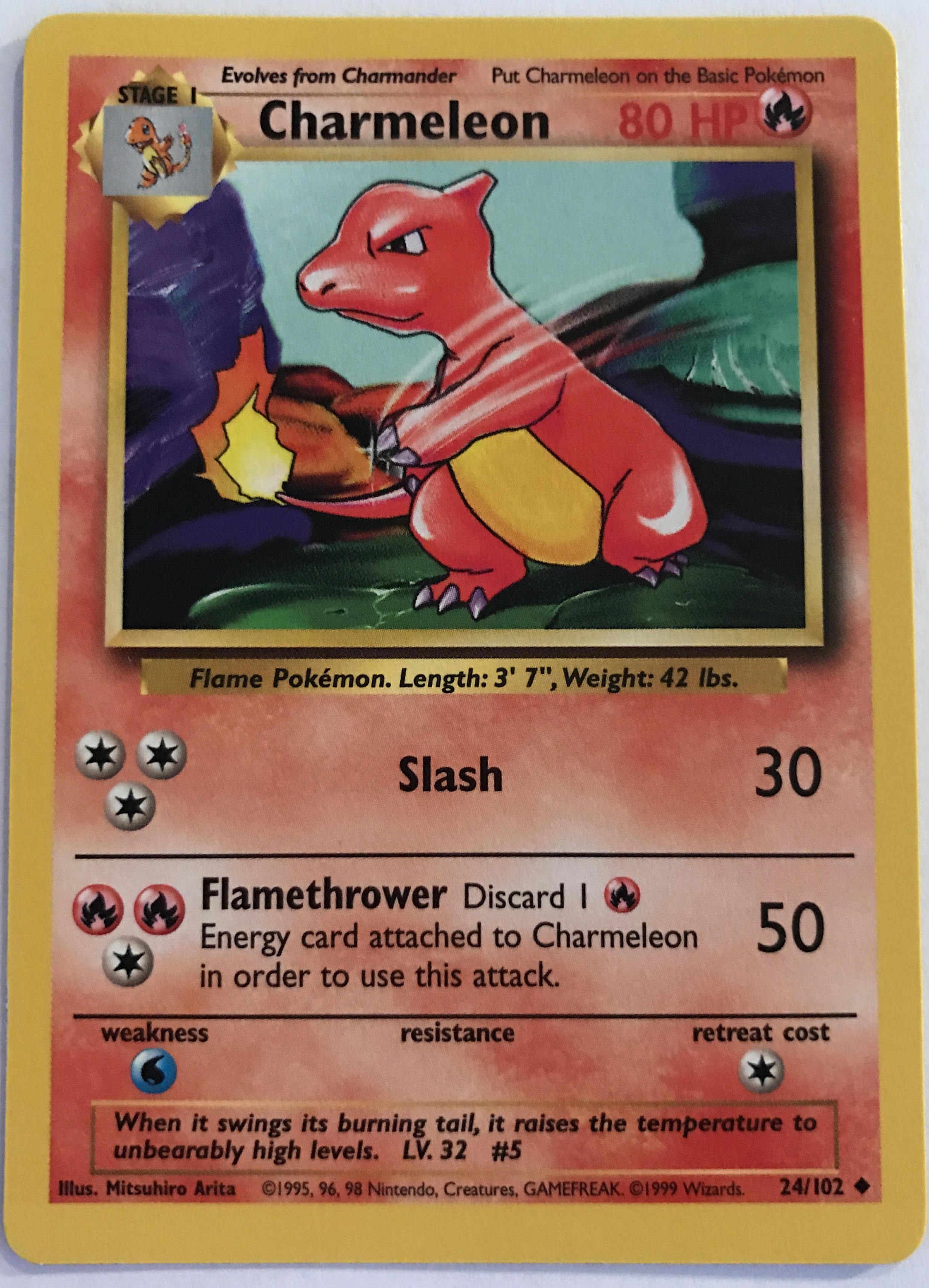 1995 Charmeleon Pokemon Card Printable Form Templates And Letter