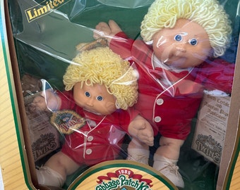 RARE 1985 Cabbage patch twins in original box