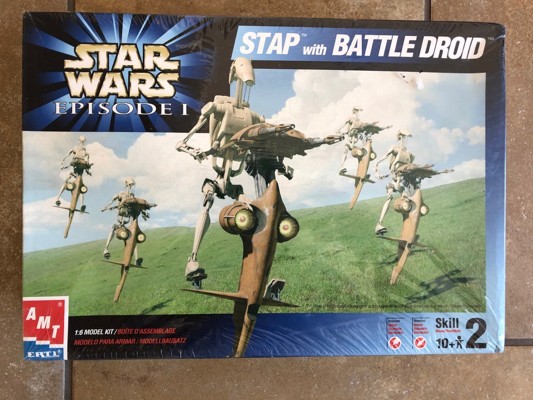 STAP and Battle Droid from Star Wars - The Phantom Menace by AMT