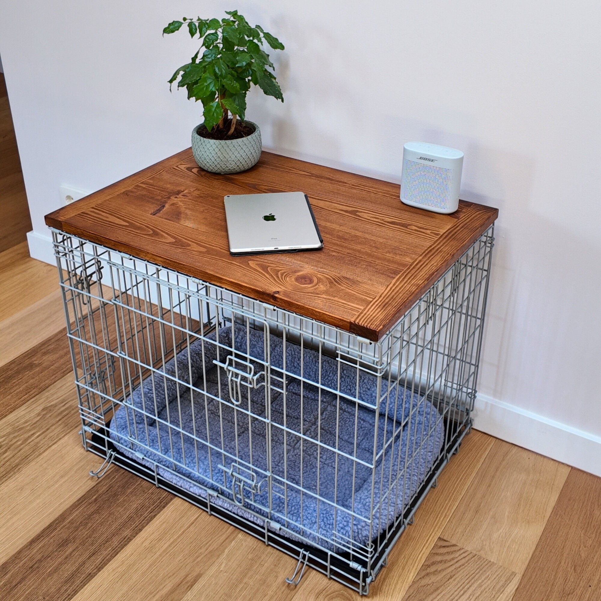 Dog crate with grooming table top hotsell