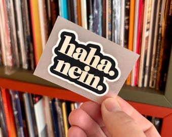 Bügelbild DTF Transfer - haha. nein.  Hochwertiger Textilprint zum Aufbügeln