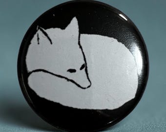 Fuchs Button 25 mm – Pin Anstecker Made in Germany