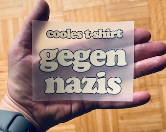 Bügelbild DTF Transfer - cooles t-shirt gegen NZS  – Hochwertiger Textilprint zum Aufbügeln