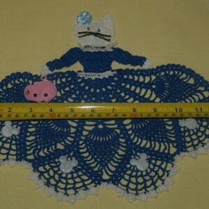 Kitty Cat Girl Doily Crochet Pattern image 3