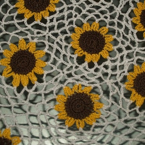 Crochet Sunflower Doily Pattern image 2