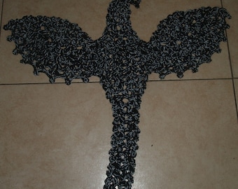 Patrón de alfombra de dragón de ganchillo