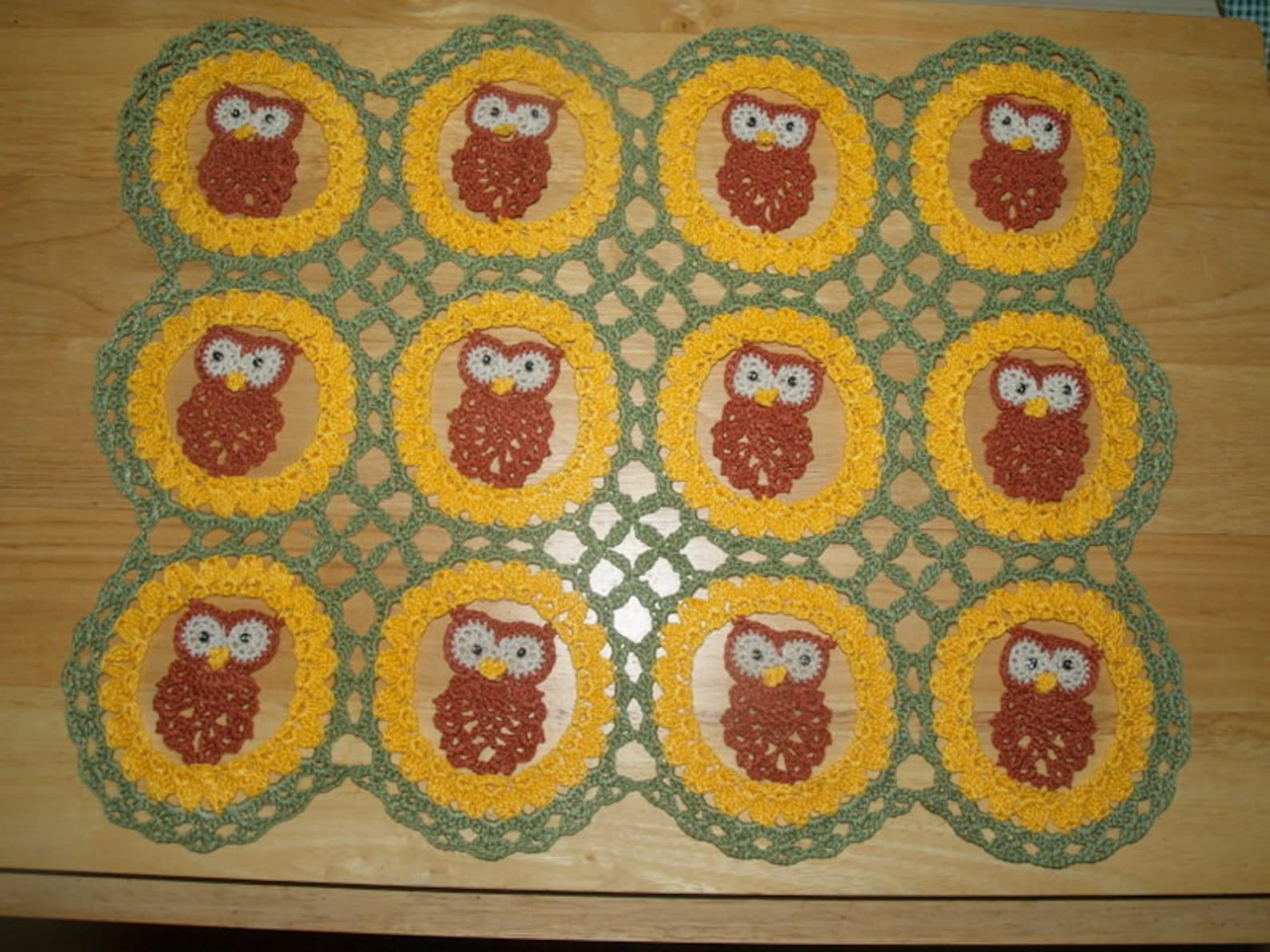 Owl See You Around Crochet Owls Doily Pattern Etsy