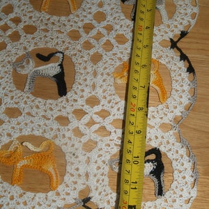 Crochet Kitty Cats Cat Doily Pattern image 2