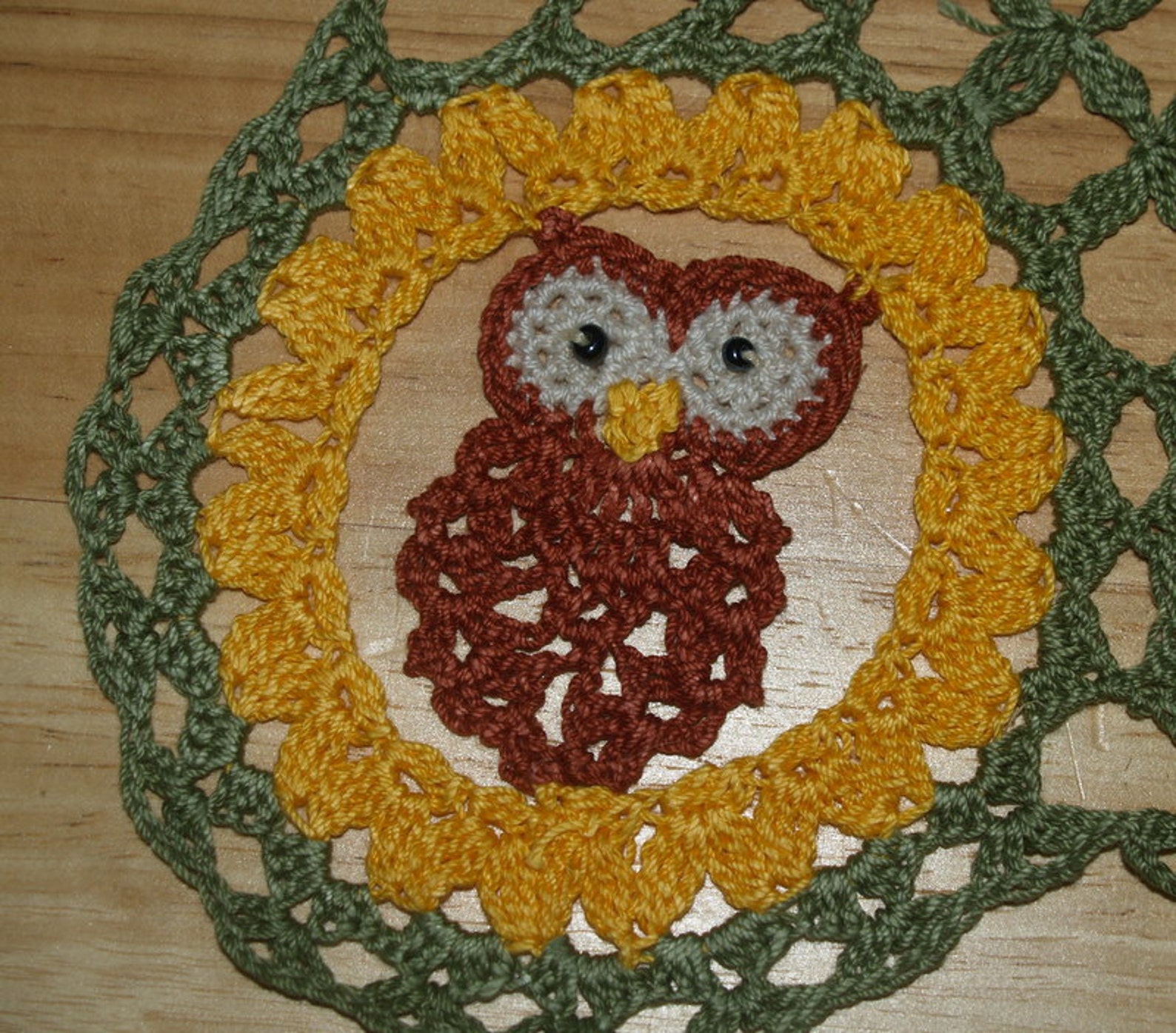 Owl See You Around Crochet Owls Doily Pattern Etsy