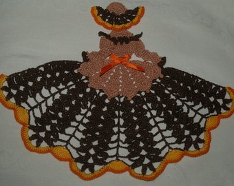 Autumn Crinoline Crochet  Doily Girl Pattern
