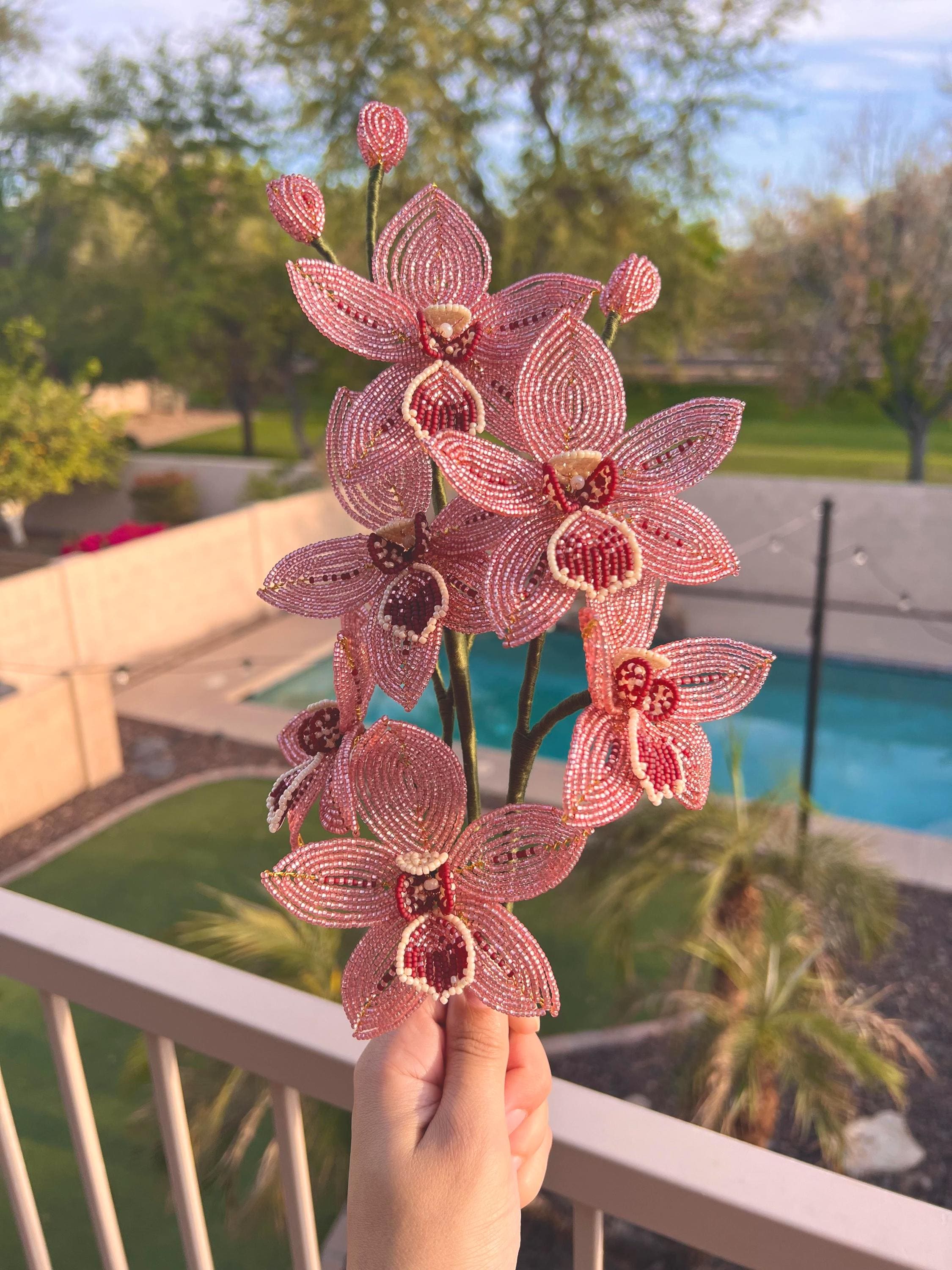 Handmade＊Beads flowers✧*。 ＊コスモスの花束ꕤ.。＊