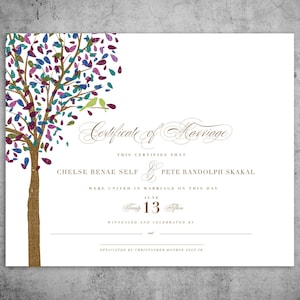 GEDRUCKT | Benutzerdefinierte Heiratsurkunde, Hochzeitsurkunde, Quäker Heiratsurkunde, Hochzeit Andenken, amtliche Geschenk, Hochzeit Zeichen