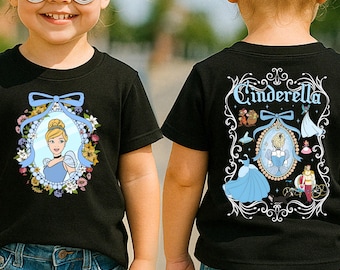 Camiseta de Cenicienta de la Princesa Disney, Camiseta de viaje de la Princesa Disney, Sudadera de viaje para niñas Disney, Camiseta de fiesta de cumpleaños para niñas Disney, Camiseta de Cenicienta