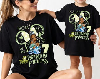 Princess Tiana Birthday Girl Shirt, Disney Famliy Birthday Shirts, Custom Birthday Girl Hoodie, Disney Family Matching Birthday Trip Sweat
