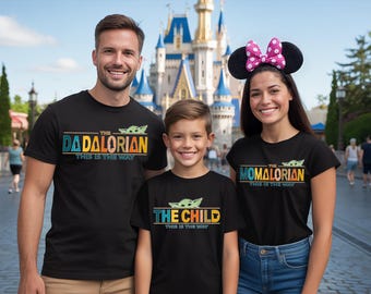 Galaxy Family Shirt, Dadalorian Tee, Momalorian Shirt, The Child T-shirt, Family Matching Tee, Star Wars Sweater, Disneyland Trip Shirt