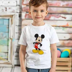Disney Mickey & Friends Mickey Mouse Vintage Portrait Shirt, Mickey Minnie Donald Daisy Classic Pose Shirt, Disneyland Family Matching Shirt image 1