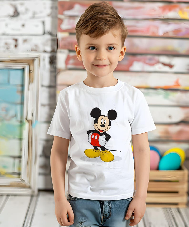 Disney Mickey & Friends Mickey Mouse Vintage Portrait Shirt, Mickey Minnie Donald Daisy Classic Pose Shirt, Disneyland Family Matching Shirt image 1