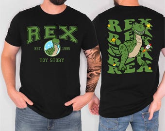 Camiseta de Toy Story Rex de Disney, camiseta de dinosaurio Rex de Disneyland, camiseta a juego de Disneyworld, camiseta de viaje a Disneyland, camiseta de Walt Disney World