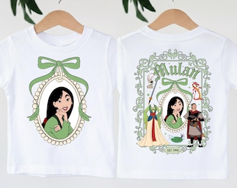 Camiseta de la Princesa Mulán de Disney, camiseta de viaje de las Princesas de Disney, sudadera de viaje para niñas de Disney, camiseta de la Princesa Guerrera de Disney, camiseta de cumpleaños de Disney