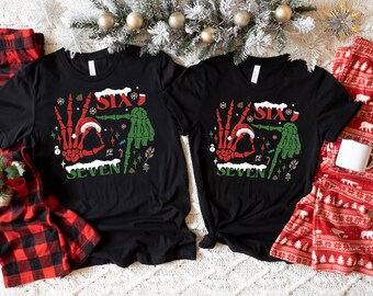 Christmas Six Seven 67 Shirt, Funny Christmas Meme Tee, Funny Christmas Family Sweatshirt, Six Seven Meme Sweater, Merry Christmas Shirt